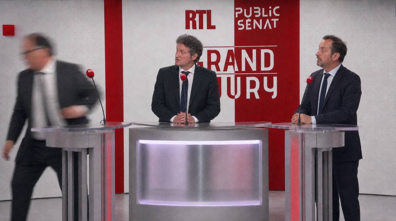 Emmanuel Moulin quitte son pupitre, onze minutes avant la fin de l'émission